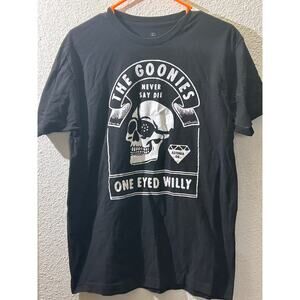 The Goonies one Eyed Willie black tee Tshirt Large never say die